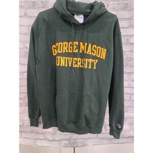 George Mason University Size L Green‎ Champion Sweatshirt Hoodie Unisex